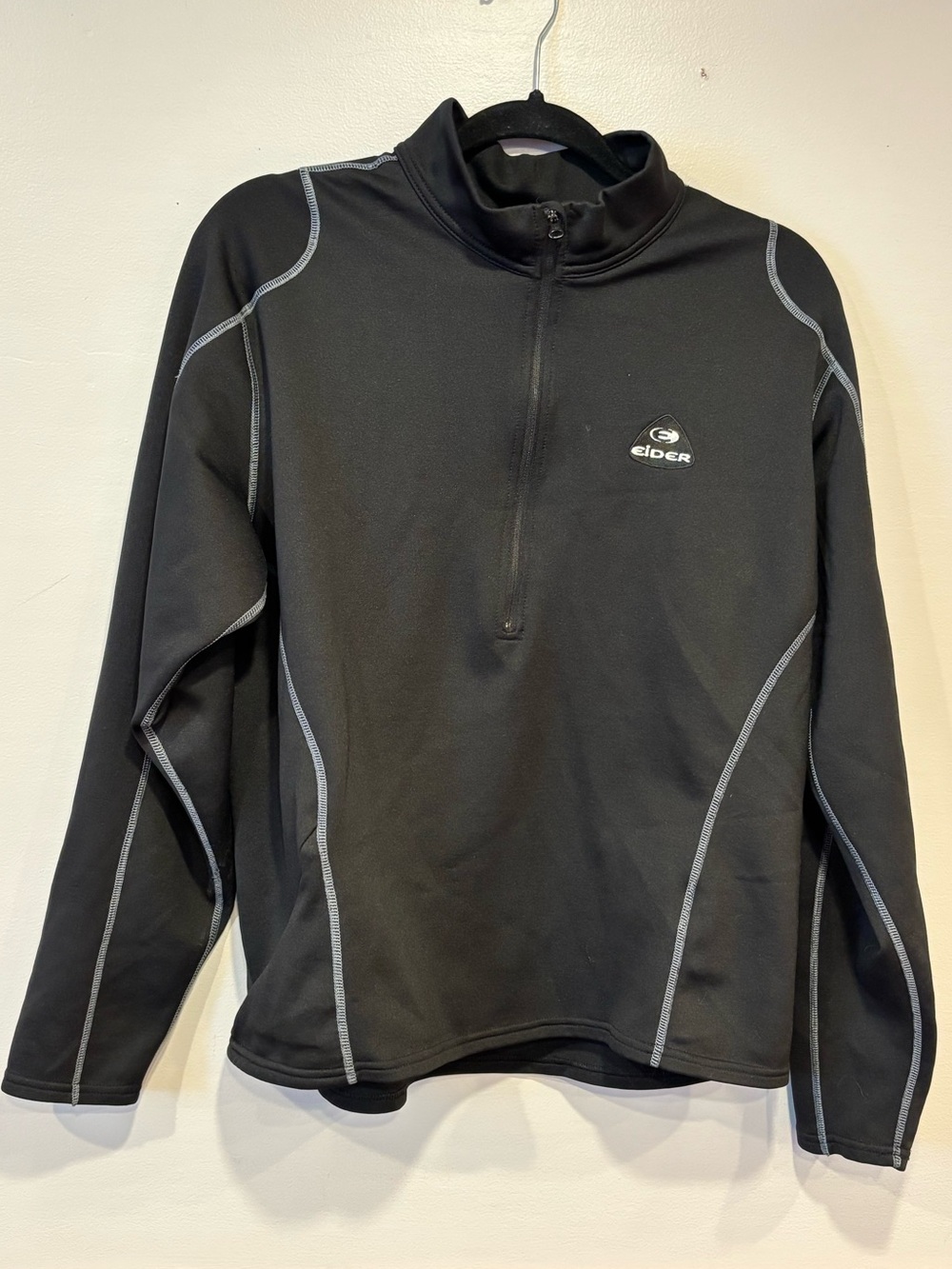 Eider Black 1/4 Zip Technical Performance Fleece Pullover Men's Large